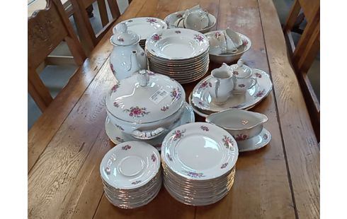 SERVICE DE TABLE+CAFE FLEURI BAVARIA