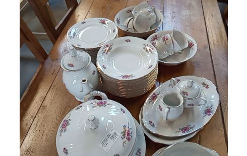 SERVICE DE TABLE+CAFE FLEURI BAVARIA