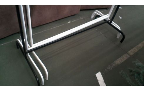 PORTE MANTEAU BLANCHE NOIR METAL L UNITE