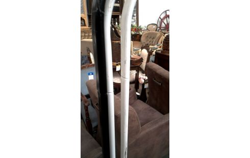 PORTE MANTEAU BLANCHE NOIR METAL L UNITE