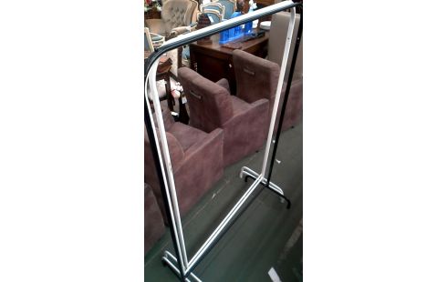 PORTE MANTEAU BLANCHE NOIR METAL L UNITE