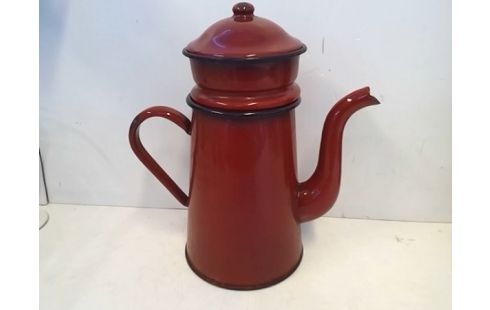 CAFETIERE METAL ROUGE