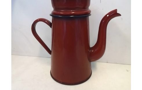 CAFETIERE METAL ROUGE