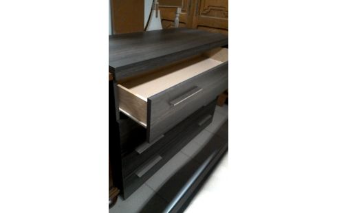 SCHUBLADENKASTEN 4 SCHUBLADEN BRAUN GRAU