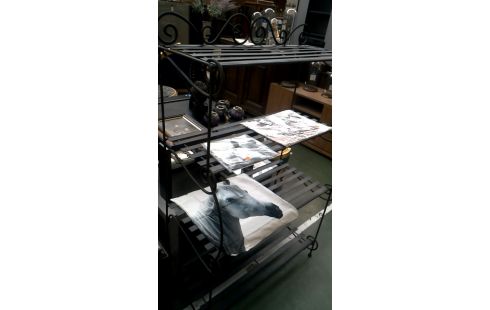 ESTANTE PARDO HIERRO FORJA