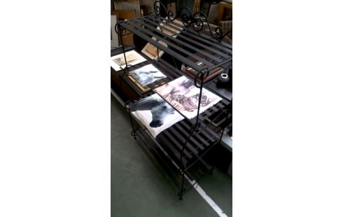 ESTANTE PARDO HIERRO FORJA