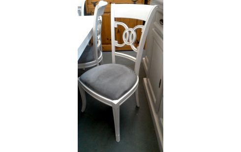 6 SILLAS CRUDO GRIS MICROFIBRA