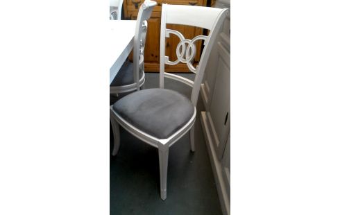 6 SILLAS CRUDO GRIS MICROFIBRA