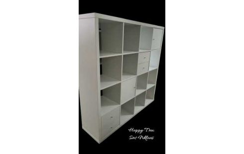 ESTANTE BLANCA IKEA 2 PUERTAS 4 CAJONES