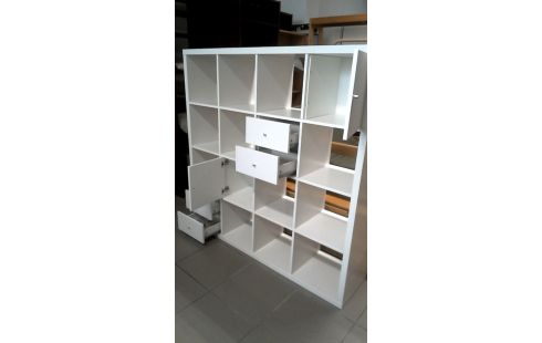 ESTANTE BLANCA IKEA 2 PUERTAS 4 CAJONES