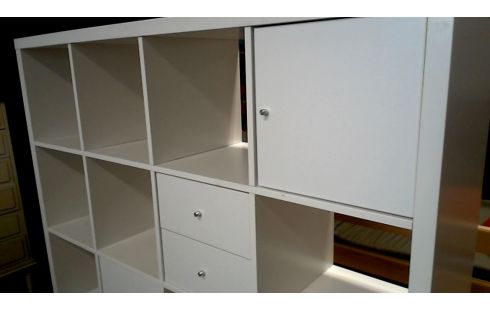ESTANTE BLANCA IKEA 2 PUERTAS 4 CAJONES