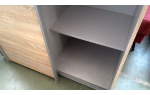 PENDERIE CERUSE GRIS 2 PORTES COULISSANT