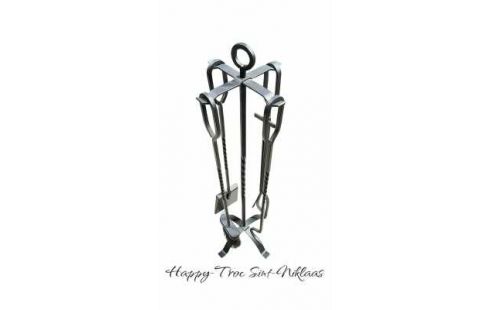 KAMINBESTECK SCHWARZ EISEN