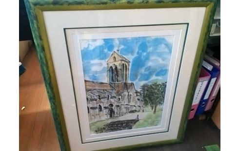 CADRE SOUS VERRE SIGNE MIRAI