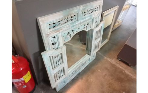 MIROIR BOIS PEINT 2 VOLETS