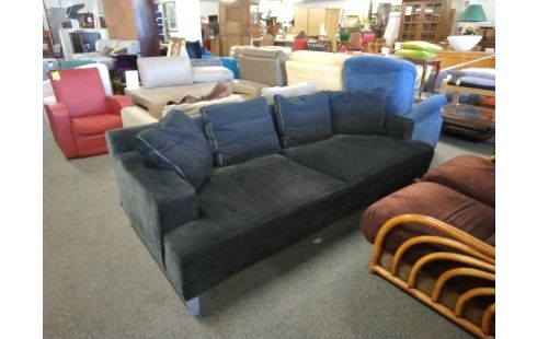 CANAPE 3 PLACES VELOURS GRIS LIGNE ROSET