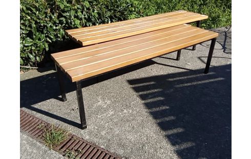 BANC BOIS PIED METAL