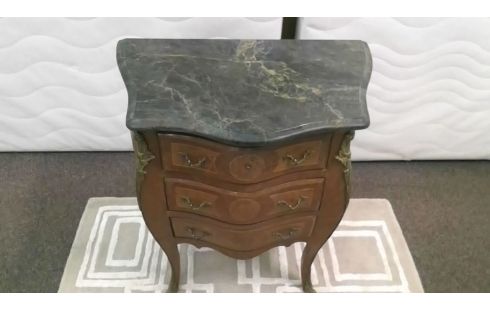 COMMODE MARQUETERIE DESSUS MARBRE PM
