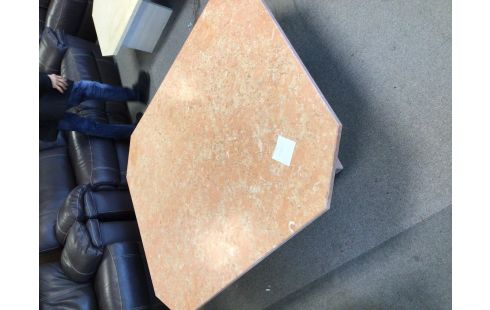 TABLE SALON TRAVERTIN ROSE