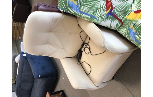 FAUTEUIL RELAX ELECTRIQUE TISSU BEIGE