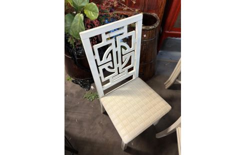CHAISE LAQUE BLANC LOT DE 6
