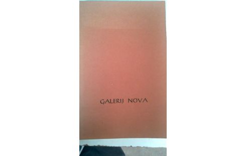 BOEK GALERIE NOVA 
