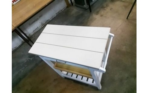 DESSERTE A ROULETTES PLATEAU BOIS