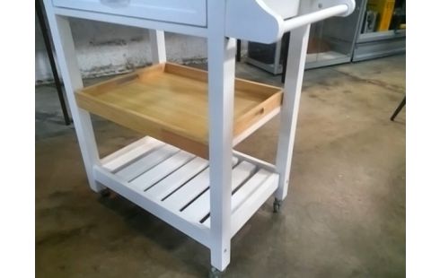 DESSERTE A ROULETTES PLATEAU BOIS