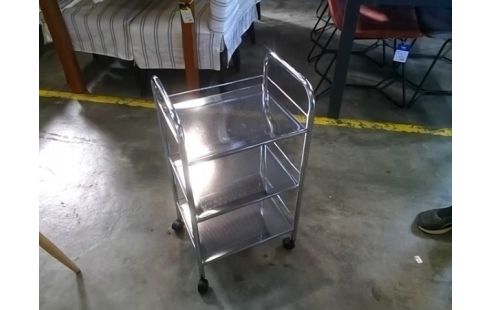 DESSERTE A ROULETTES METAL