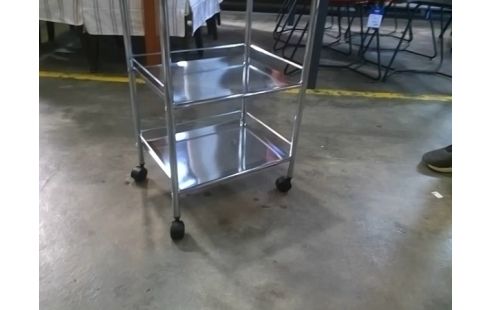 DESSERTE A ROULETTES METAL