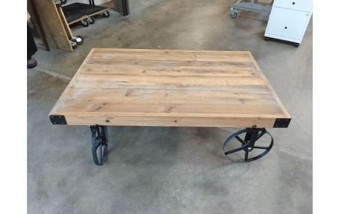 STYLE INDUS table basse style indus