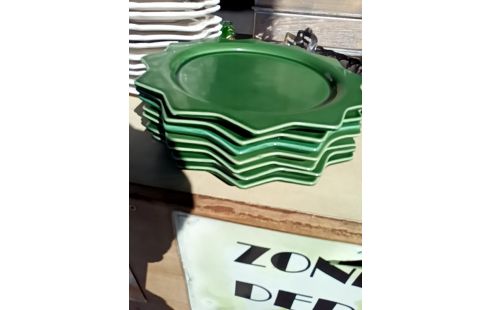 ASSIETTE PLATE ETOILE LOT