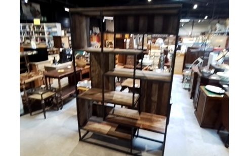 ETAGERE METAL ET BOIS