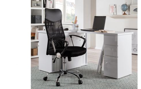 Chaise de bureau 'Max' Mesh Noir.