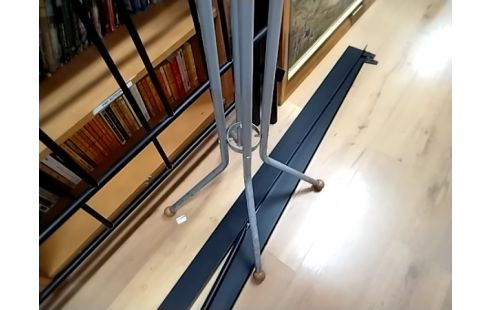 PORTE MANTEAUX METAL GRIS BOULES BOIS