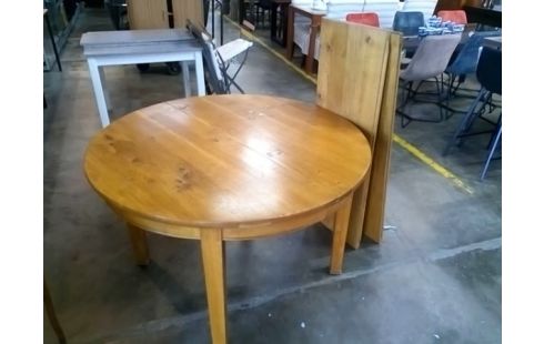 TABLE RONDE CHENE 2 ALLONGES