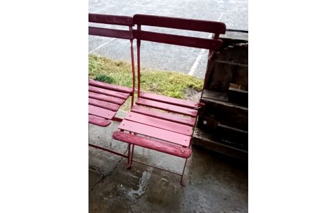 CHAISE BISTROT VINTAGE PLIANTE