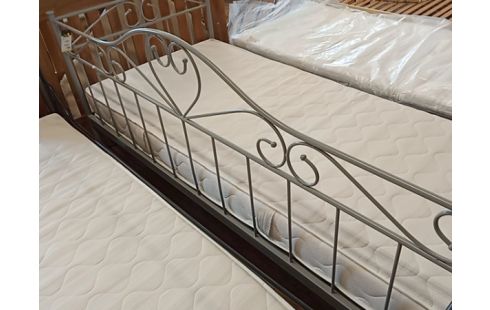 LIT 1 PERSONNE METAL AVEC MATELAS