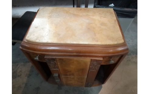 CHEVET DESSUS MARBRE BOIS