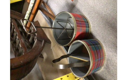 PANIER VINTAGE TARTAN LA PAIRE