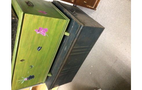 COFFRE METAL BLEU GRAND MODELE