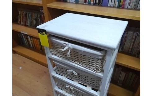 MEUBLE BANC AVEC 4 PANIERS