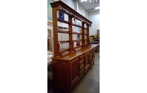 SALLE A MANGER MERISIER, , TABLE, , 6 CHAISES, , BUFFET BAS