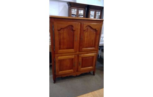 SALLE A MANGER MERISIER, , TABLE, , 6 CHAISES, , BUFFET BAS