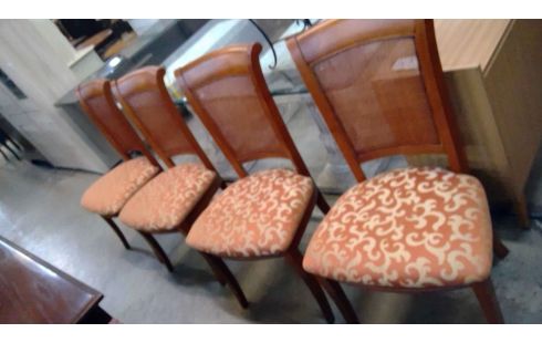 SALLE A MANGER MERISIER, , TABLE, , 6 CHAISES, , BUFFET BAS