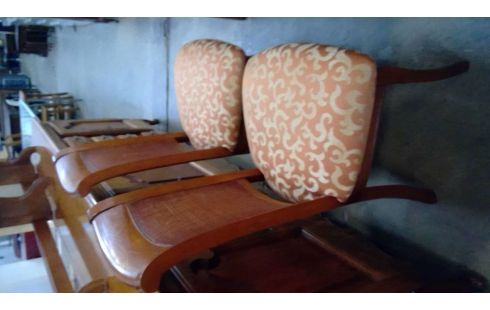 SALLE A MANGER MERISIER, , TABLE, , 6 CHAISES, , BUFFET BAS