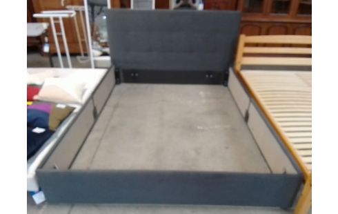 LIT TYPE MODERNE 160X200 GRIS ANTHRACITE
