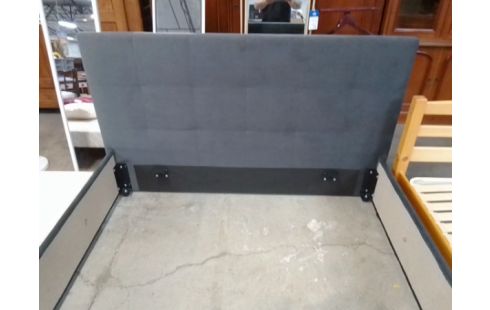 LIT TYPE MODERNE 160X200 GRIS ANTHRACITE