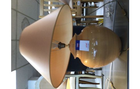 LAMPE JAUNE ORANGE ABAT JOUR ORANGE