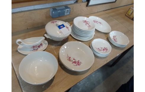 SERVICE PORCELAINE FLEURS